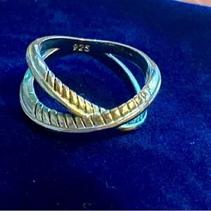 🔥925 Silver Interlocking Ring🔥 NIB